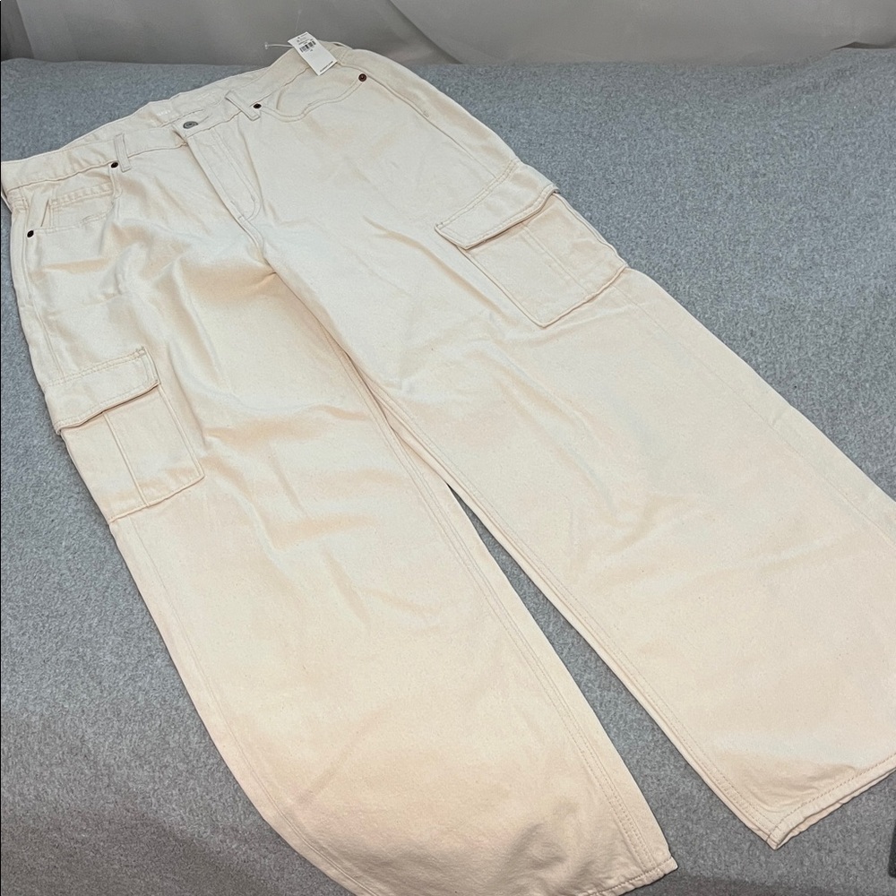Old Navy Cargo Sky Hi Wide Leg Pants Womens 12 Skater GrungeStreet Festival